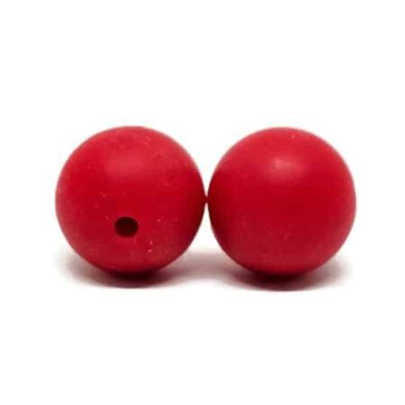 15mm Siliconen kralen Rood