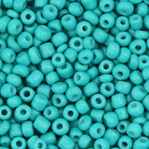 Glaskralen rocailles 3mm baltic turquoise