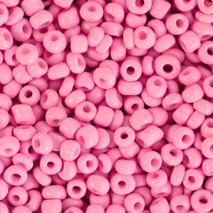 Glaskralen rocailles 3mm Punch Pink