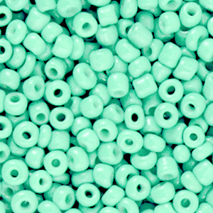 Glaskralen rocailles 3mm Mint Turquoise