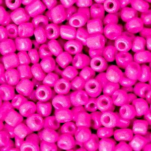 Glaskralen rocailles 3mm Neon Hot Pink