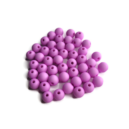 6mm Acryl kralen Orchid Purple