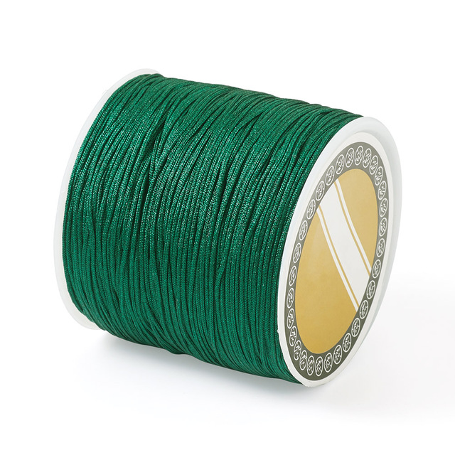 Nylon koord donker groen 0,8mm 5 meter