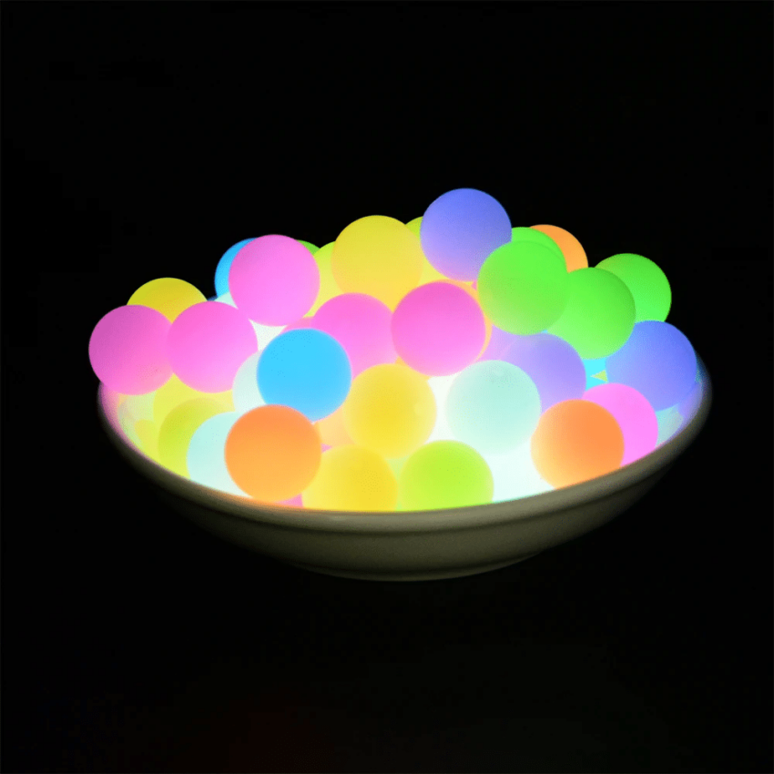 15mm Siliconen kralen Groen | Glow in the dark