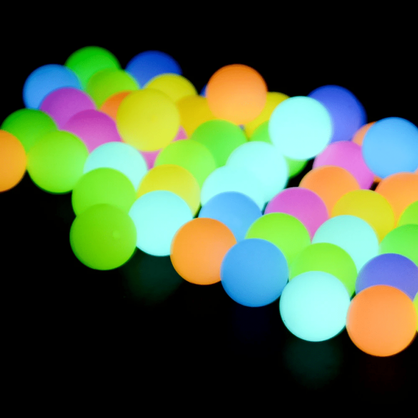 15mm Siliconen kralen Geel | Glow in the dark