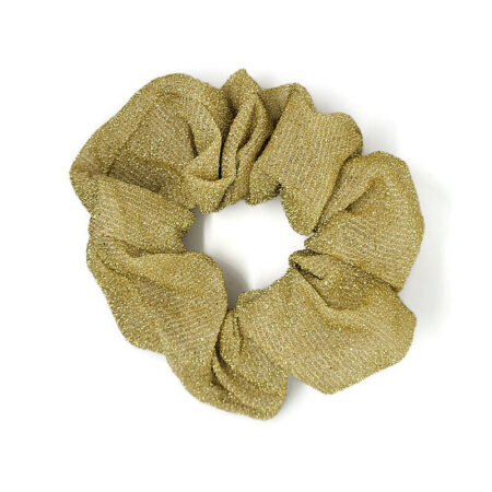 Scrunchies goud & Glitter