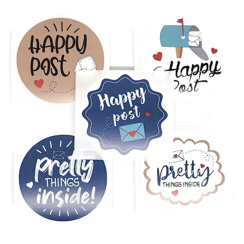 Sticker divers "Happy post" (40mm)