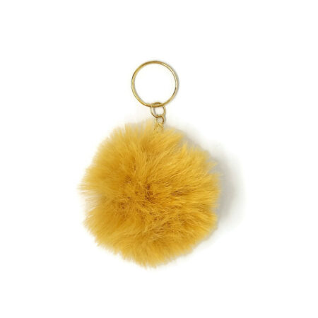 Oker geel Fluffy pompons