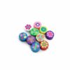 Polymeer kralen rond Bloemen multicolor