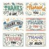 Luxe thank you kaartjes fun (6 stuks)