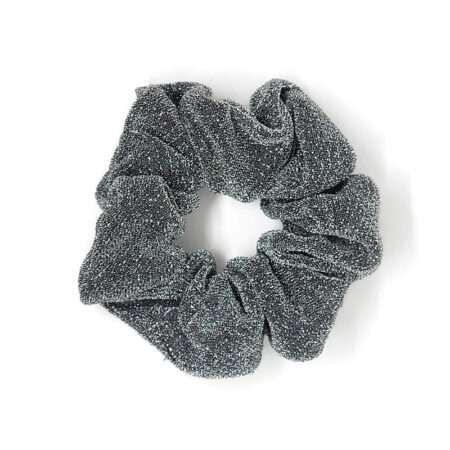 Scrunchies zilver & Glitter