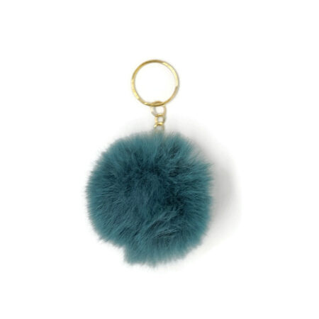 Donker blauwgroene Fluffy pompons