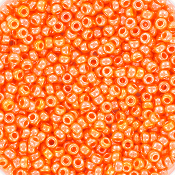 miyuki rocailles opaque luster light orange 423