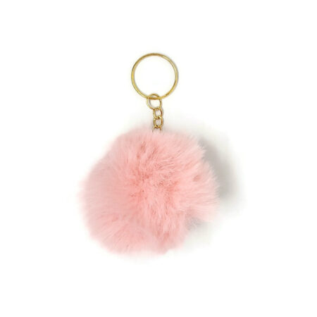 Vintage roze Fluffy pompons